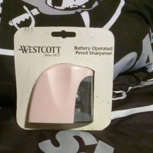Pink Battery Operated Pencil Sharpener